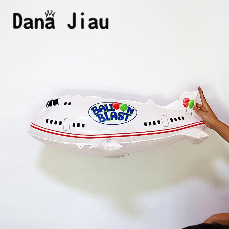 

80*43cm large white air passenger plane Balloon boy Birthday Party Decoration Balloons flight toy Aluminum Inflatable Foil Ball