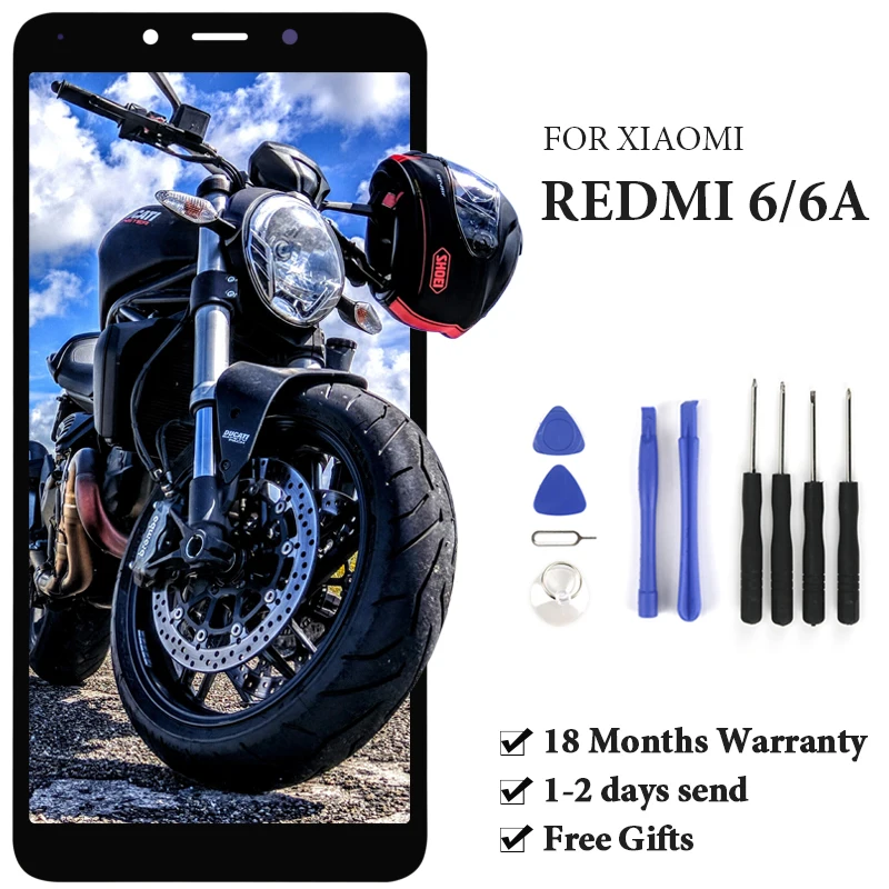 Для Xiaomi Redmi 6/6A ЖК-дисплей с сенсорным экраном рамкой в сборе Замена для