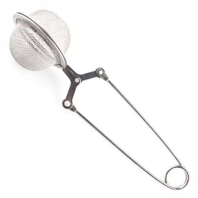 New Tea Strainer Filter Stainless Steel Tea Bag Squeezer Infuser Filter