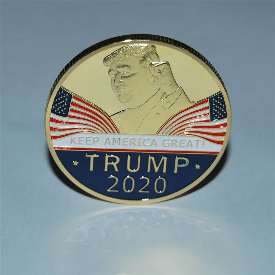 

5pcs/lot Donald Trump 2020 Challenge Coin Keep America Great United States Presidential