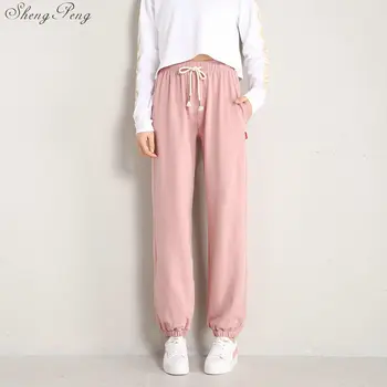 

Sweat pants women Casual Sweatpants Striped Printed Side Pant Ladies Loose Trousers Joggers CC652