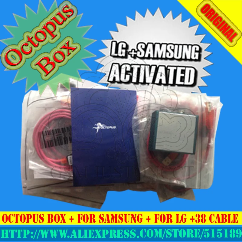 Gsmjustoncct Полный активирована Octopus Box+ 38 кабели для LG и samsung разблокировка флэш ремонта поддержка S6, S7