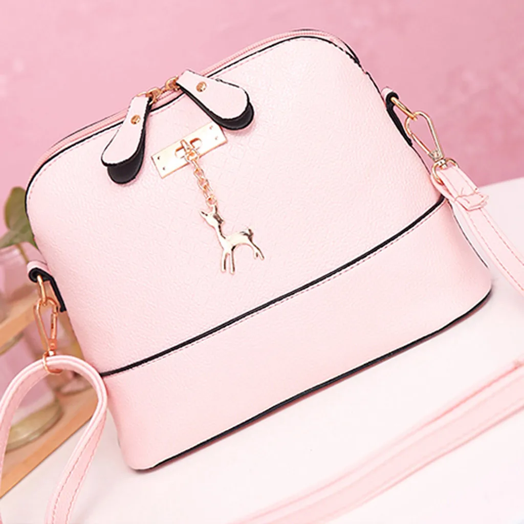 

Brand Women Bags Women Messenger Handbagss Fashion Mini Bag Deer Toy Shell Shape Bag Shoulder Bags Messenger Bolso sac a main