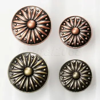 

bowarepro Vintage Round Knob Cabinet Drawer Door Pull Handle Closet Knob Retro Hardware Window Handle Pull Knobs Hot Selling