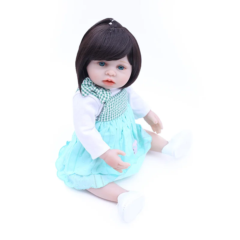 1" 45 см полный Силиконовый reborn baby куклы-игрушки для девочек bebes reborn menina boneca может купать настоящий Новорожденный ребенок кукла подарок для ребенка