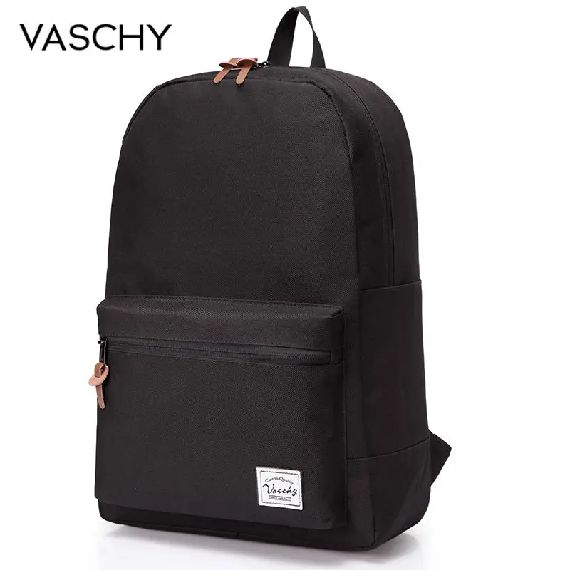 VASCHY, мужской рюкзак для путешествий, модный, Повседневный, для подростков, школьные сумки, на молнии, двойная сумка на плечо, модный рюкзак, Прямая поставка