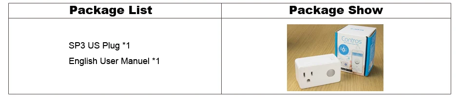 SP3 US Package details