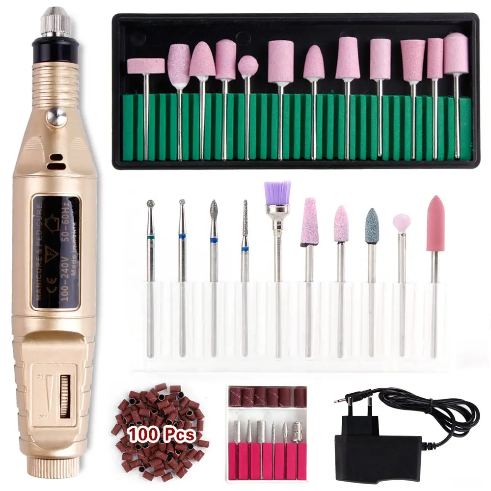 Electric Nail Drill Milling Machine Ceramic Cutter for Manicure Apparatus Polish Remover Cuticle Diamond Rotary Burr | Красота и