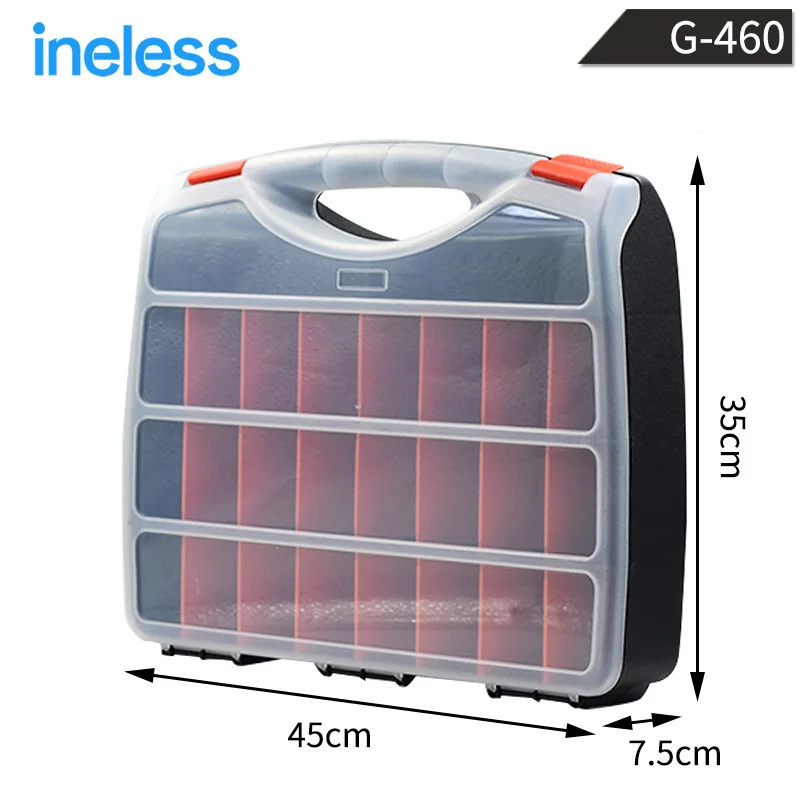 

17 inch Transparent Tool Box Single-Side Plastic ToolBox Storage Tool Multifunction Tool case G-460