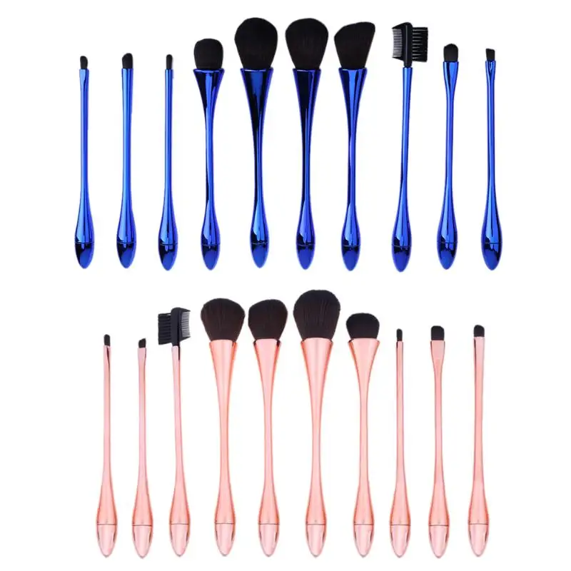 

10pcs Goblet Shaped Makeup Brushes Set Base Makeup Cosmetic Foundation Powder Eyeshadow Eyeliner Lip Blush Brush Brushes Tools