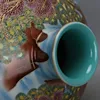 Chinese Antique Jingdehzhen Pure Handmade Spun Gold Enamel Porcelain Vase For Art Decoration 5