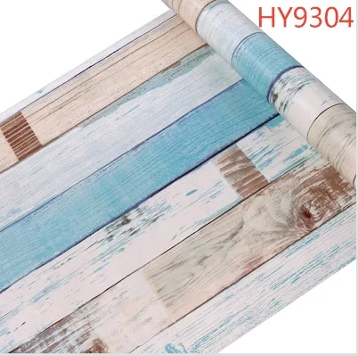 45 см* 10 м размер рулона самоклеящиеся классические ретро деревянные обои papel де parede для гостиной и детской комнаты украшения - Цвет: HY9304
