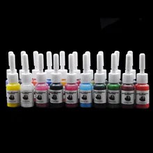 20 цветов/бутылки набор краски татуировки наборы боди-арт тату 5 мл Профессиональная Красота Перманентная Татуировка краски принадлежности