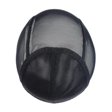 Breathable Mesh Dome Wig Cap For Making Wig Snood Stretchy Wig Cap Black Breathable Mesh Dome Wig Cap For Making Wig Snood Stretchy Wig Cap Black
