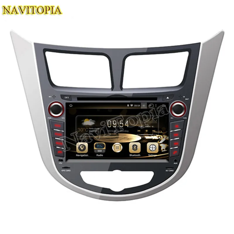Excellent Octa Core 4G+64G Android 9.0 Car DVD Multimedia Player for Hyundai Accent Blue 2011- for Accent WIT Hatchback 2011 2012 2013- 0
