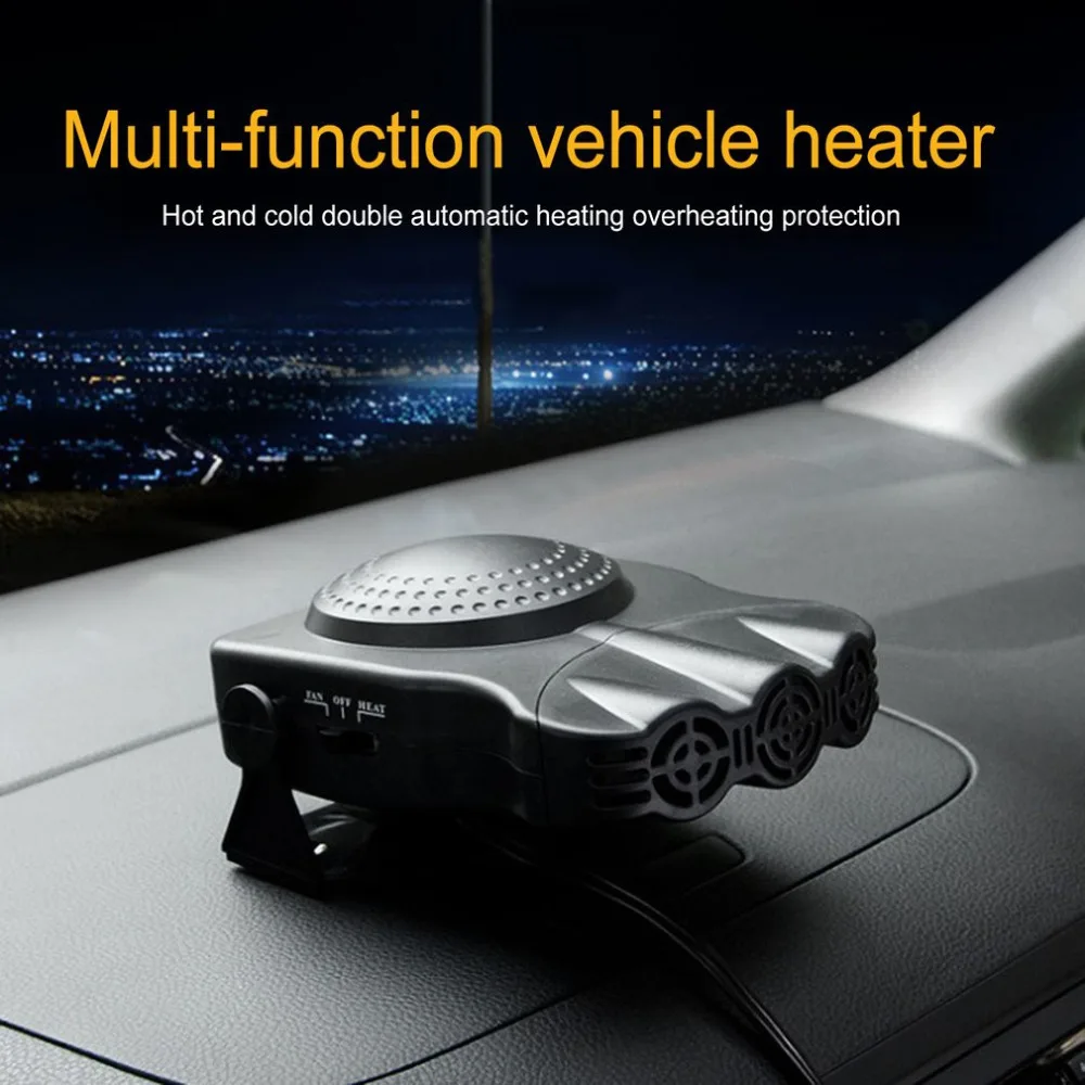 

New 12V 150W Auto Car Heater Portable 2 in 1 Heating Cooling Fan Car Dryer Windshield Defroster Demister With Swing-out Handle