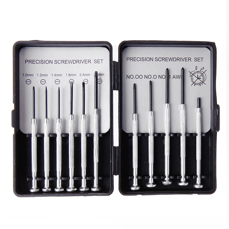 OOTDTY New 11pcs Jewelers Micro Screwdriver Set Precision Watch Jewelry