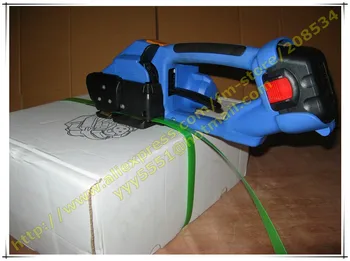 Online Portable Electric Battery Powered Plastic Strapping Tool Friction Welding Strapping Machine For PP PET Strap