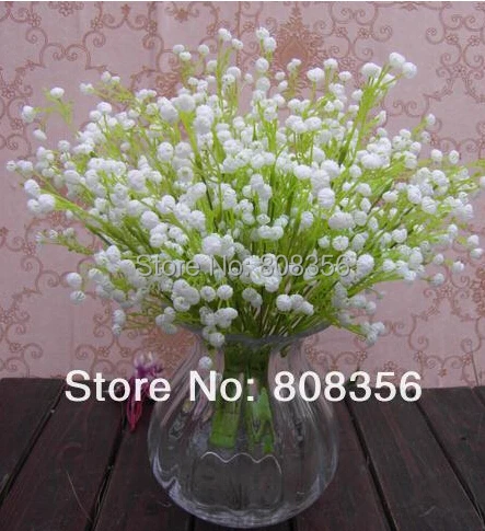 Пластмассовые цветы 5 шт. 35 см/13 78 дюйма искусственные Babysbreath Gypsophila Буш реквизит