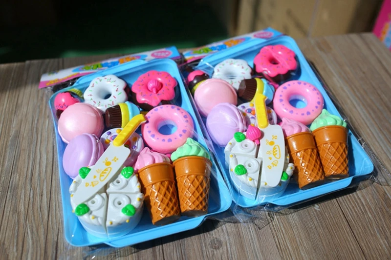 Детские игрушки для кухни ледяной сливочный пончик торт миниатюрная еда для кукол детский кухонный гарнитур игрушки для девочек пищевой реквизит Детские кухонные игрушки