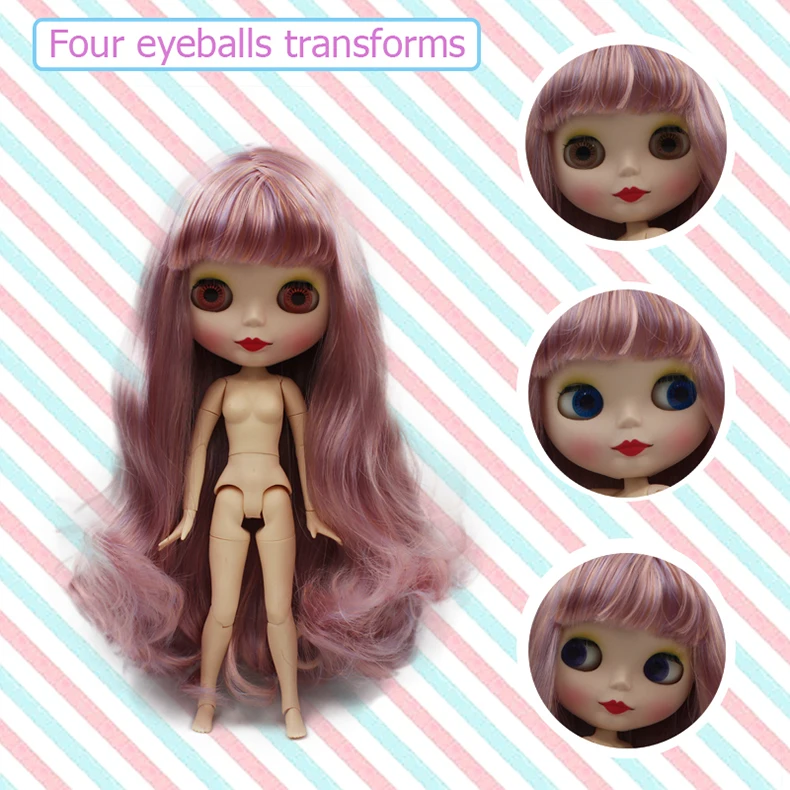 Заводская кукла Neo Blyth, матовое лицо, 1/6 BJD, шарнирная кукла Blyth, куклы для девочек, игрушки для новорожденных детей 8