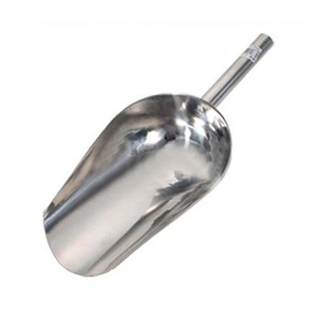 

8 - 13 Inch Silver Kitchen Stainless Steel Ice Scoop Scale Hopper Flour Coffee Tea Cream Spice Wedding Buffet Bar Candy Scoop