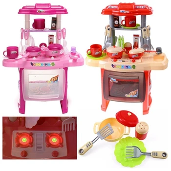 

Simulated Children Plastic Toys Pretend Play Food Home Kitchen Kitchenware Girl Boys Cooking Toys 1-4 Year Birthday Gift