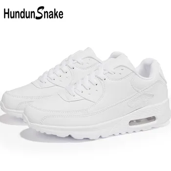 

Hundunsnake White Sneakers Men Air Cushion Women Shoes Sport Men Leather Krassovki Men Chaussure Homme Tennis Trainers Walk G-28