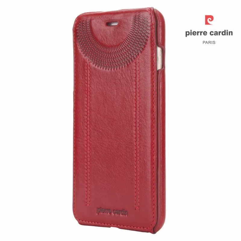 Чехол для телефона Pierre Cardin s, сумки для iPhone 6, 6 s, 7, 8, 8 Plus, чехол из натуральной кожи, Вертикальный флип-чехол для iPhone 8, 7, чехол