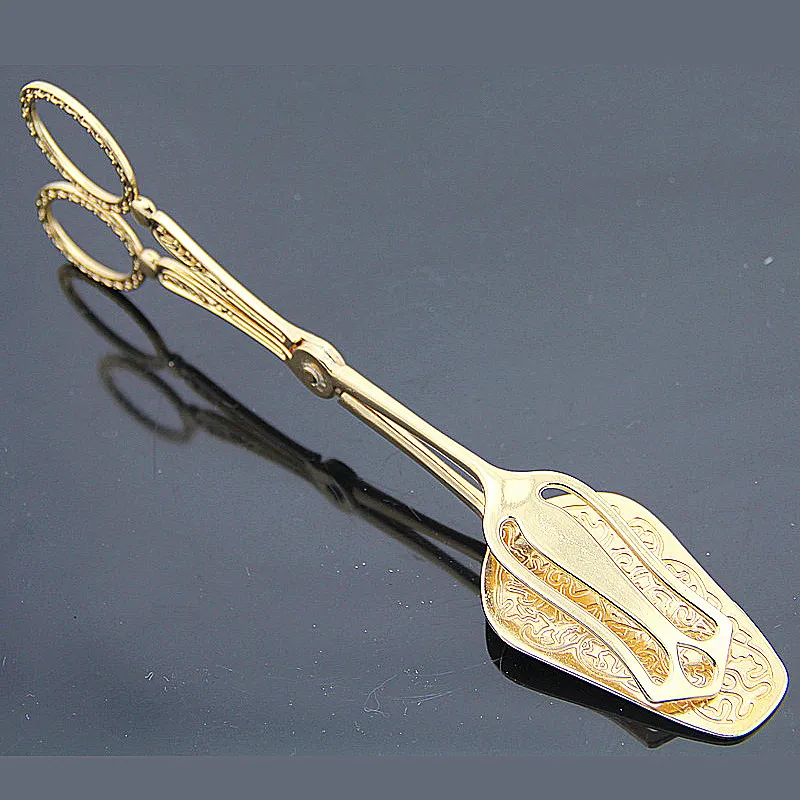 Buy 1Pcs Arab style Gold Bread Tongs Vegetable Fruit