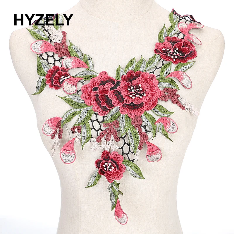

1pcs Fabric Flower Venise Lace Sewing Applique Lace Collar Neckline Collar Applique Diy Craft Neckline Sewing Accessories NL076