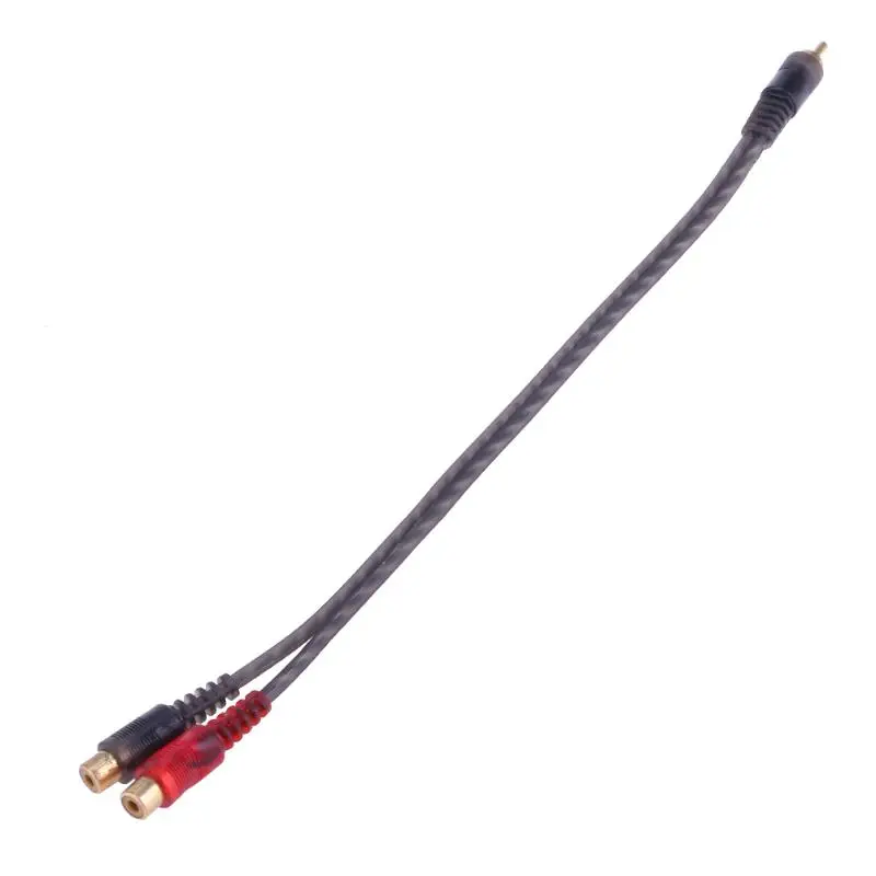 2 RCA Male to 1 Female OFC Cable Y Splitter Cord for Car Audio System Subwoofer DVD MP3 player|2 rca male|2 rcasplitter cable |