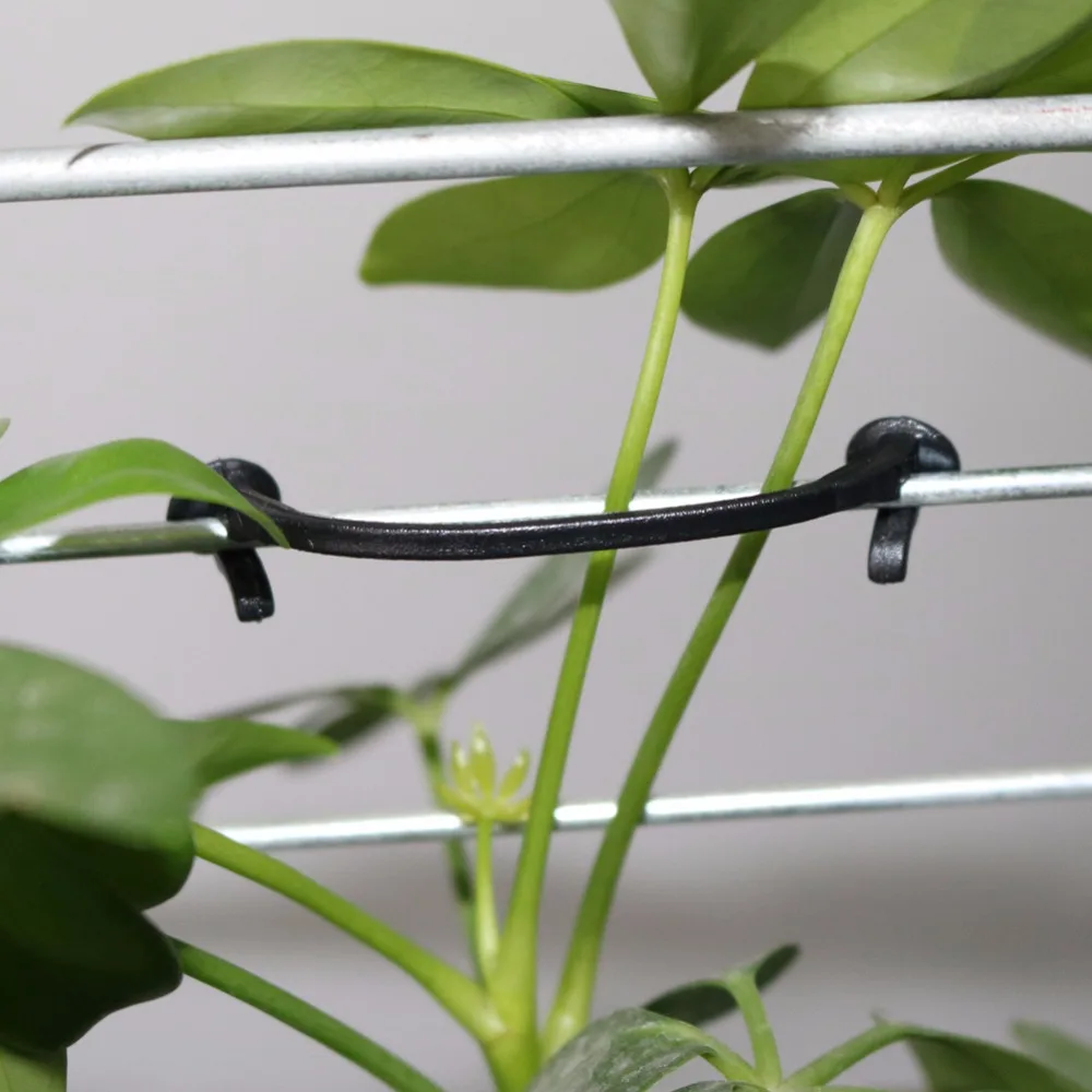 Plant Fastening Clips 300Pcs Garden Plants Bundled Buckle Grape Vines Vegetable Strapping Clips Greenhouse Vegetables Stems Fixing Ring Fasteners Tool
