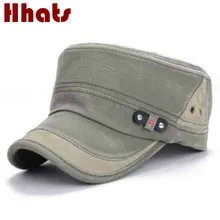Которая в душ Модная хлопковая военная шапка мужская Регулируемая плоская бейсболка шляпа Женская Лоскутная армейская Кепка винтажная bone gorras