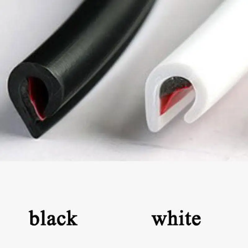 

5M Auto Door Scratch Strip Protector Edge Guard Rubber Protector Sealing Strip Seal With Adhesive Universal Car Accessories