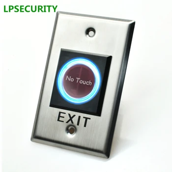 NO/NC no touch Door lock and gate access control switch/ir sensor exit release push button 1