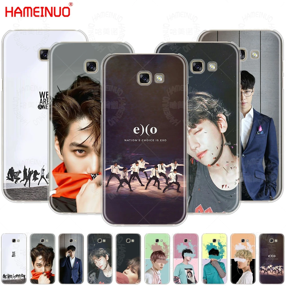 

HAMEINUO EXO BaekHyun XIUMIN LAY cell phone case cover for Samsung Galaxy A3 A310 A5 A510 A7 A8 A9 2016 2017 2018