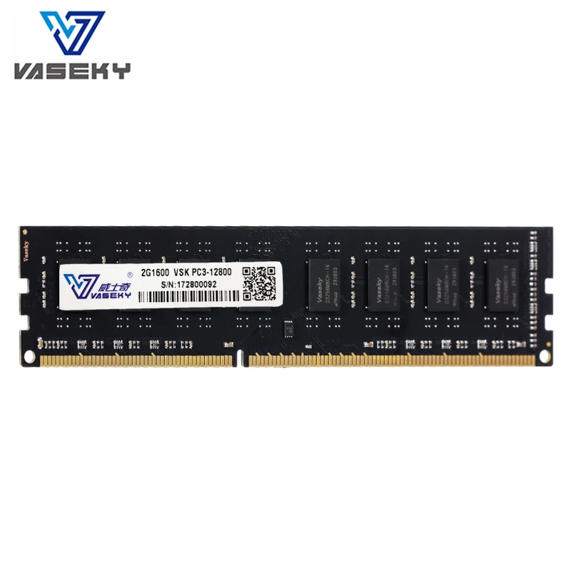 Vaseky 2 Гб памяти для ПК, модуль оперативной памяти, настольный компьютер PC3 12800 10600 DDR3 1333 МГц 1600 МГц ddr3 ram 2 Гб 1333 1600