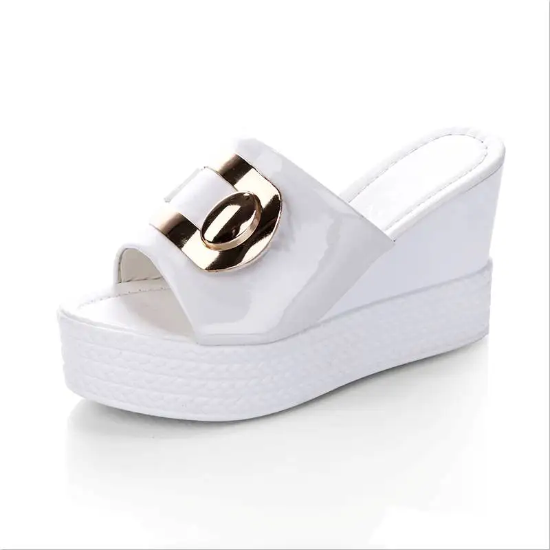 

2018 Summer New style Arrived Sexy Platform Wedges Sandals Women Fashion High Heels Female Slippers a634
