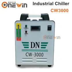 CW3000 промышленный водяной охладитель для охлаждения 60 Вт CO2 лазерная трубка 3KW электродвигатель вращения шпинделя с УФ-лампа