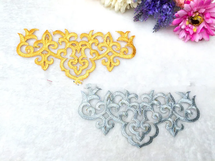 Gold wilsonagirardj fabric applique gold iron on patches applique costume Gold wilsonagirardj fabric applique gold iron on patches applique costume