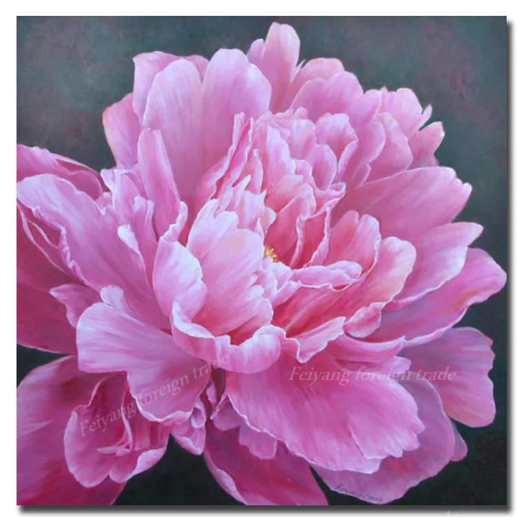 diamond painting peony flowers, diamond mosaic Pink peony ...