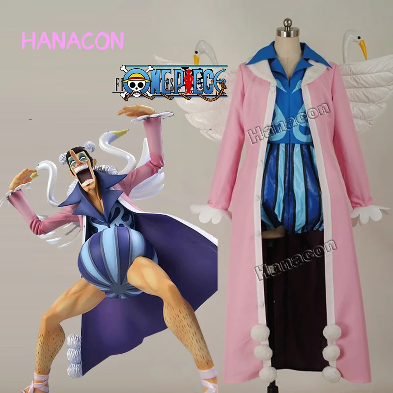 One Piece Cosplay Costume Mr 2 Bentham Costume Cosplay Pink Uniform Full Set Outfit With Wing Halloween Anime Cosplay Customized Aliexpress