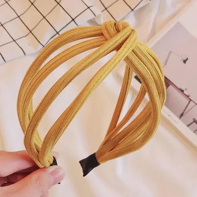 Special Offers V-blogger Hair Hoop Novelty fashion cute Contracted cloth art Headband Hairband for Women Girls Bezel head Accessories headdress