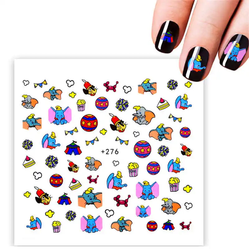 

Dumbo Nail Art Manicure Stickers For Nails Inscriptions Nail Sticker Lettering Sliders For Nails Water Decals Decoracion