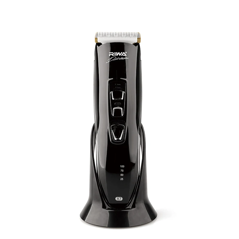 Hair Trimmer clipper for home sharp ceramic blade trim smoothly 100-240V lithium battery Fully washable Riwa X7 ear comb