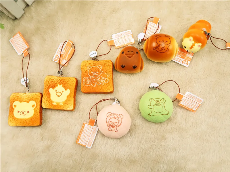 Kuutti Сжимаемый розовый зеленый Простой Мини Kawaii Rilakkuma kiролиitori хлеб тостов долго