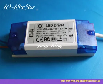 

Constant Current Driver for 10-18pcs 3W High Power LED AC85-265V 40w 600mA