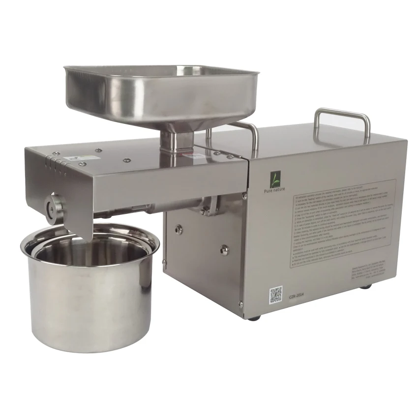 

1pc CZR-2014 small oil press machine Automatic stainless steel oil press High oil Extraction Rate Labor Saving