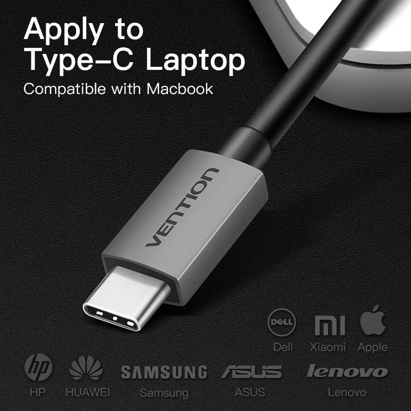 Адаптер Vention USB C к HDMI VGA адаптер Type c для MacBook Chromebook Pixel Huawei Mate 10 3 1 Male|Кабели VGA| |